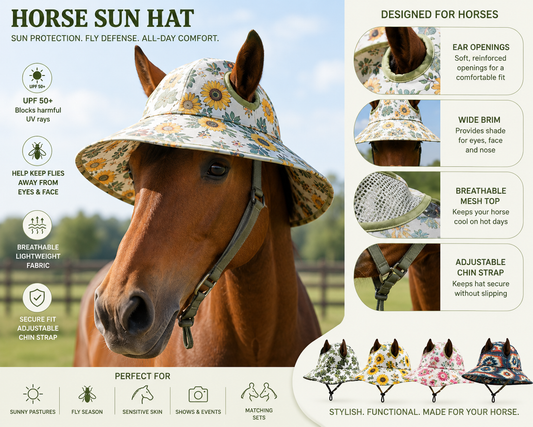 NeighCaps™ Wide-Brim Horse Hat