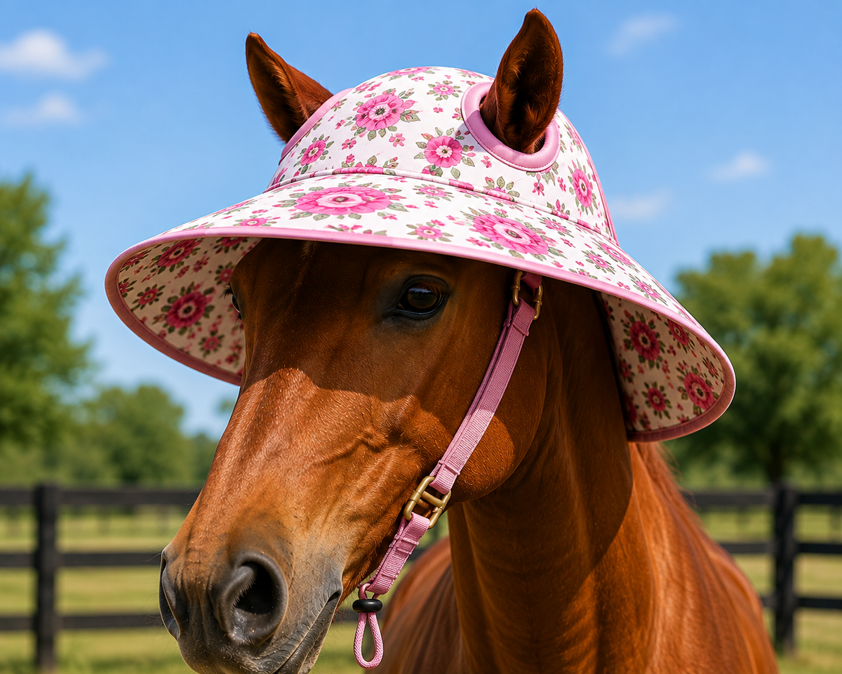 NeighCaps™ Wide-Brim Horse Hat